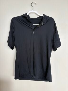 Lululemon Men’s Black Performance Polo Shirt Short Sleeve Size M